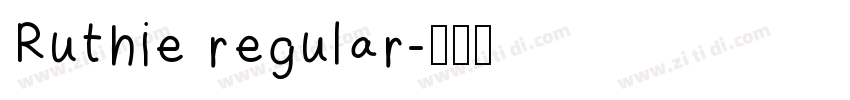 Ruthie regular字体转换